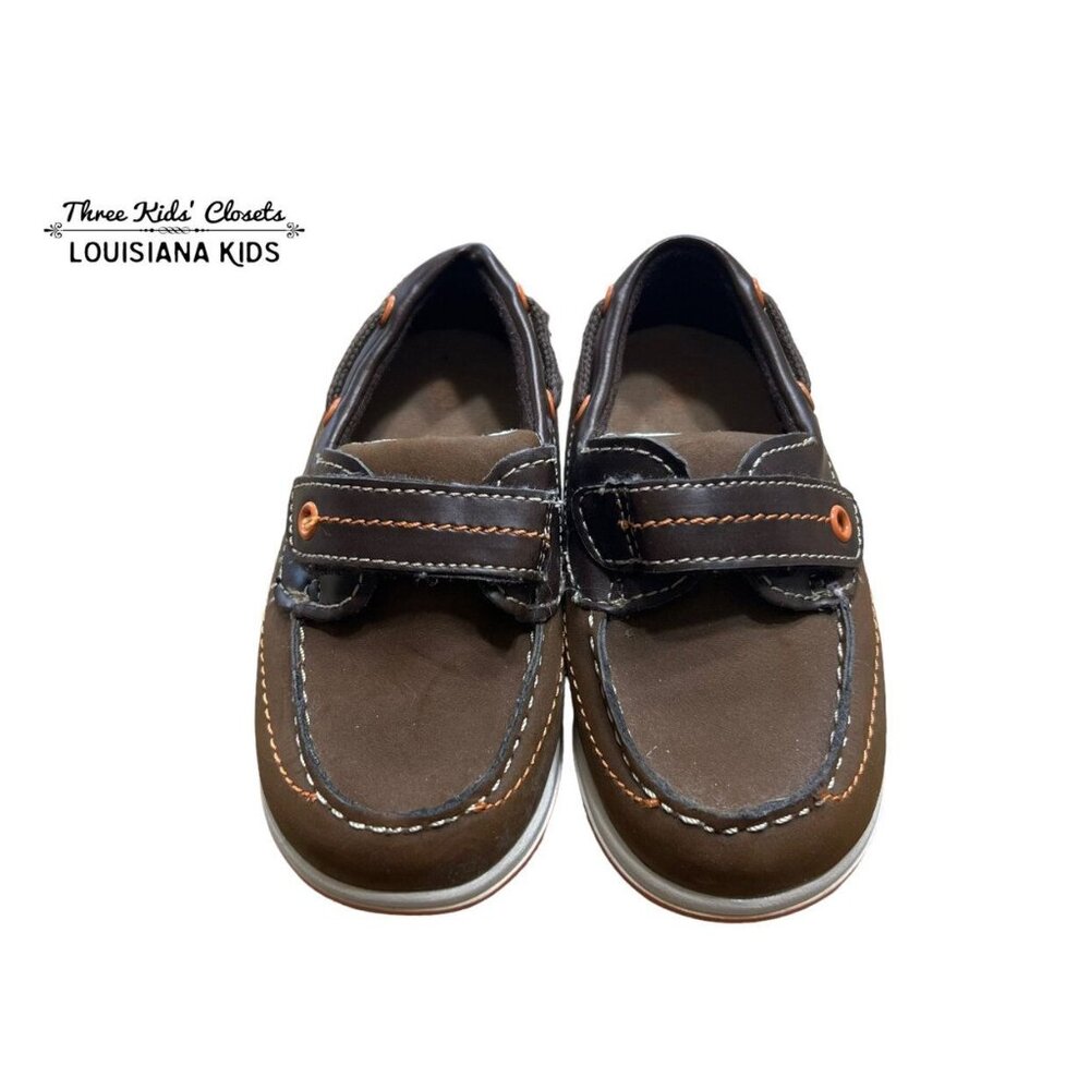 Smartfit Sz 5.5 Brown Velcro Loafers Shoes